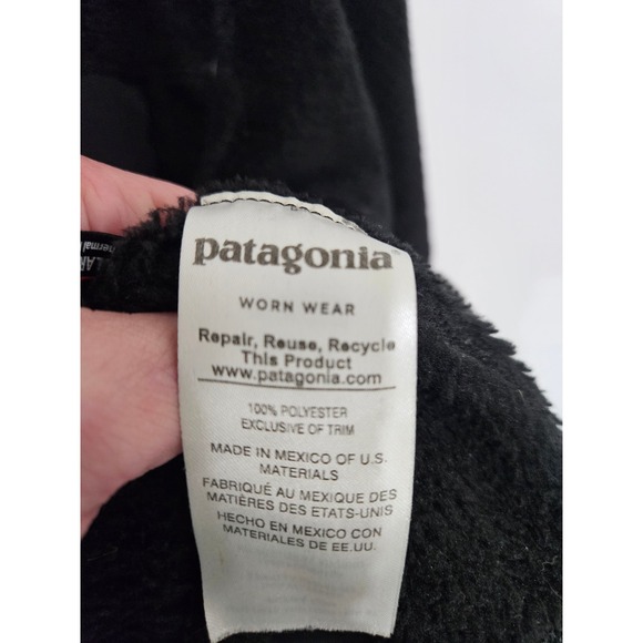 Patagonia Women Black Re-Tool Snap-T Polartec Thermal Pro Fleece Pullover Medium - Picture 4 of 9